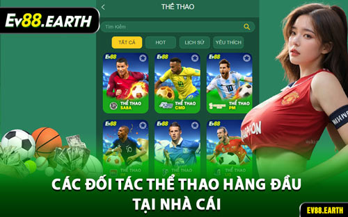 Các Đối Tác Thể Thao Hàng Đầu Tại Nhà Cái